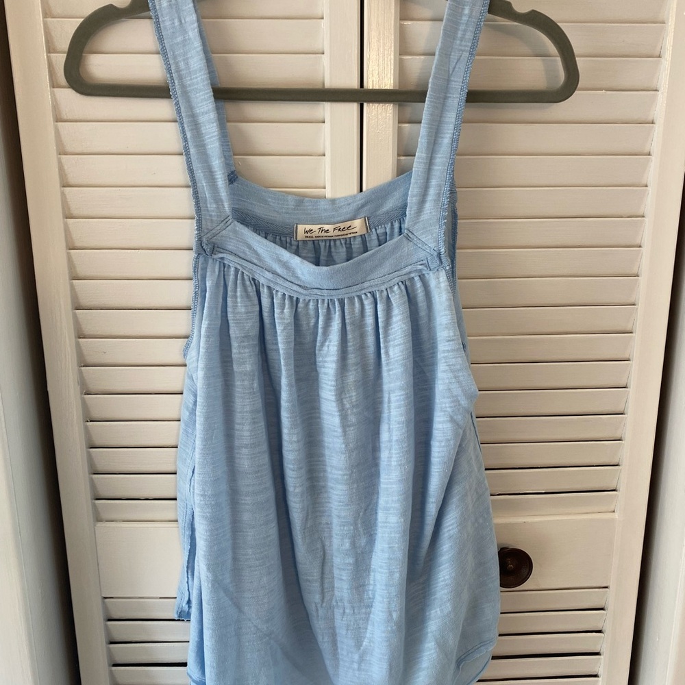 We The Free Sky Blue Tank Top